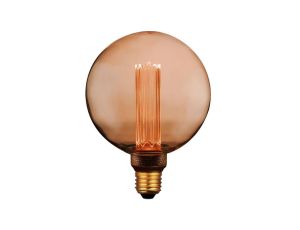 Żarówka Dekoracyjna LED E27 G125 4W 200lm 1800K Ciepła 320 DecoVintage Amber Pillar GOLDLUX
