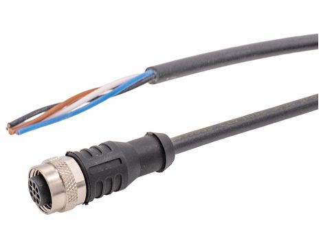 Kabel połączeniowy 20 m gniazdo M12 4-stykowe proste wolny koniec kabla 4-żyłowy PUR (poliuretan) Ø4,7 mm VKB00325