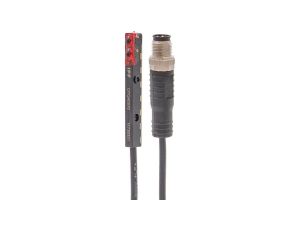 Czujnik optyczny przycisk 45x6,2x4mm Sn: 77 10-30V DC 1x PNP/NPN push/pull wtyczka kabla M8 4-pin 0,2m PVC IP65 OTQ40570