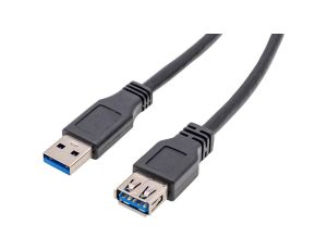 Przedłużacz USB 3.0 1 m 2x wtyczka USB-A 9-stykowa prosta PVC ekranowany VK100U46
