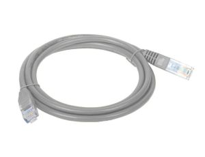 Patch-cord U/UTP kat.5e PVC 0.5m szary KKU5SZA0.5