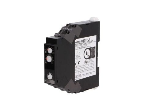 Moduł automatyki przekaźnik czasowy, na szynę DIN, 250VAC/5A, zaciski śrubowe, IP20 H3DT-L1 24-240AC/DC