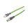 Kabel danych kabel połączeniowy 5 m wtyczka M12 4-stykowa prosta kodowanie D wtyczka RJ45 8-stykowa prosta 4x0,34 mm VK508F26