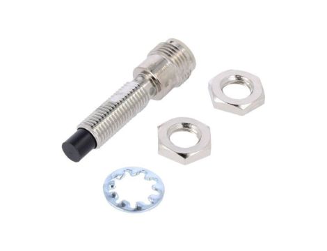 Czujnik indukcyjny, PNP/NO, wysunięty, 50mA, 10...30VDC, M12 męski, M8, 0...8mm, IP67 E2E-X8MB1T8-M1
