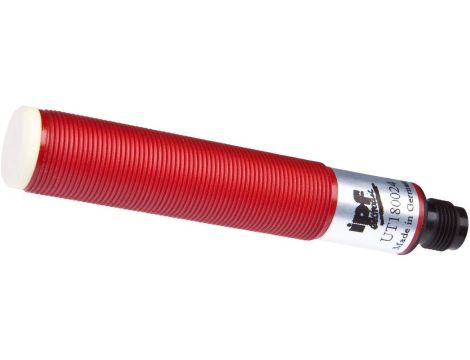 Czujnik ultradźwiękowy przycisk M18x1 104mm Sn: 200-1500 18-30V DC 4-20mA złącze wtykowe M12 4-stykowe IP67 UT180024