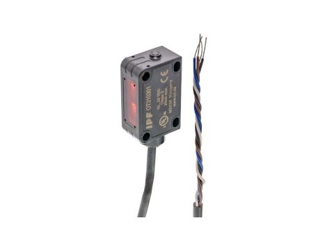 Czujnik optyczny przycisk 36x20x12mm Sn: 30-100 10-30V DC 1x PNP NC/NO kabel 2m 4-żyłowy IP67 tworzywo ABS+PMMA OT310301