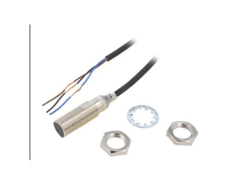Czujnik indukcyjny, PNP/NO, zabudowany, 200mA, 10...30VDC, przewody, M12, 0...4mm, IP67 E2E-X4B1T12 2M
