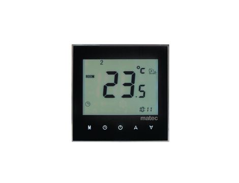Regulator temperatury podtynkowy - programowalny TYP RTD-02 czarny MTC10000292-WUN