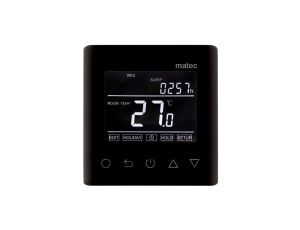 Regulator temperatury podtynkowy - programowalny TYP: RTW-01 czarny MTC10000378-WUN