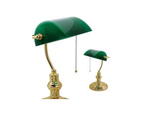Lampa stolowa/ bankierska, E27, IP20, zielona SIMGE HOROZ