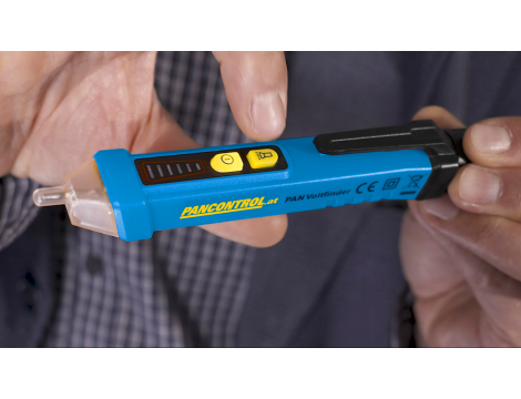 Tester napięcia bezkontaktowy PAN VOLTFINDER  z 3-stopniowym wskaźnikiem LED 12-1000 V AC latarka - 2
