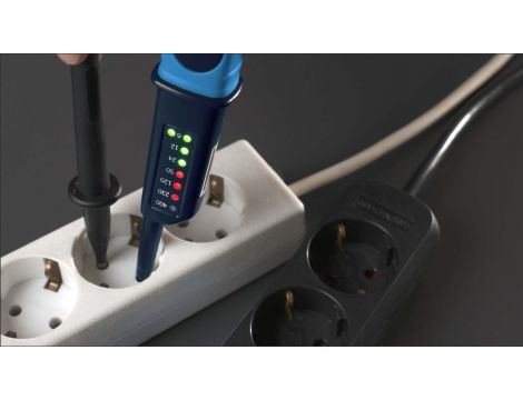 Tester napięcia 2-biegunowy PAN VOLTTESTER 400 wskaźnik LED  6-400 V AC/DC KAT III 400V bezbateryjny / przykręcane tulejki - 3