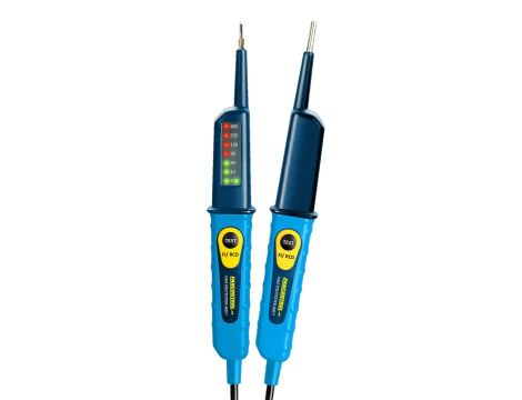 Tester napięcia 2-biegunowy PAN VOLTTESTER 400 FI wskaźnik LED 6-400 V AC/DC / RCD 30mA / bezbateryjny / wkręcane końcówki