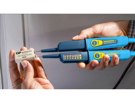 Tester napięcia 2-biegunowy PAN VOLTTESTER 400 FI wskaźnik LED 6-400 V AC/DC / RCD 30mA / bezbateryjny / wkręcane końcówki - 4
