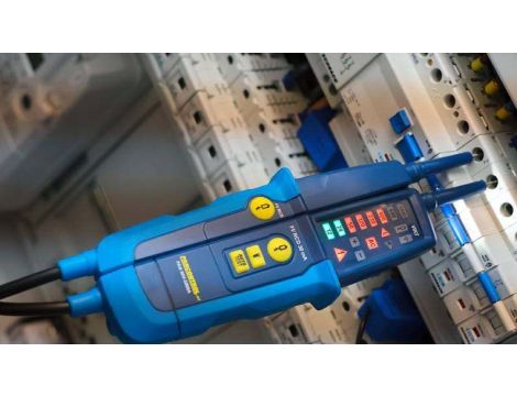 Tester napięcia ciągłosci PANMV-1000A wskaźnik  LED 12-1000 V AC/DC RCD 30mA - 3