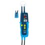 Tester napięcia / ciągłości PANMV-1000AD LED + LCD 12-1000 V AC/DC kolejnośc faz RCD 30mA dokręcane końcówki - 2