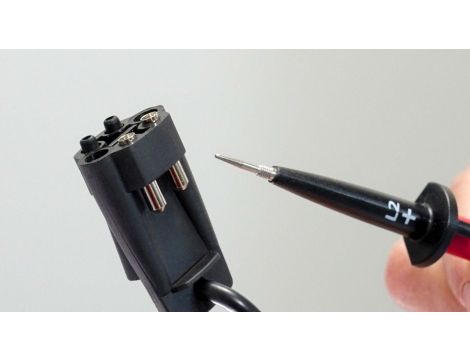 Tester prądu / napięcia LED + LCD 200A AC/DC cęgi otwarte True RMS - 15