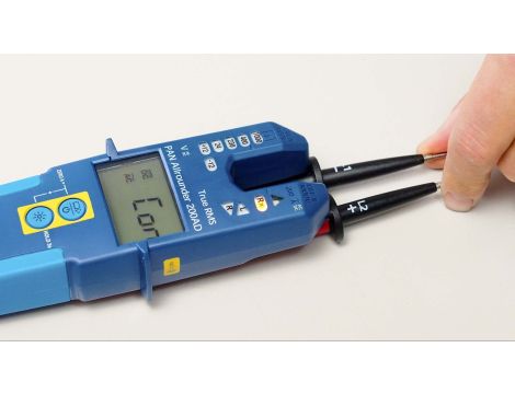 Tester prądu / napięcia LED + LCD 200A AC/DC cęgi otwarte True RMS - 11