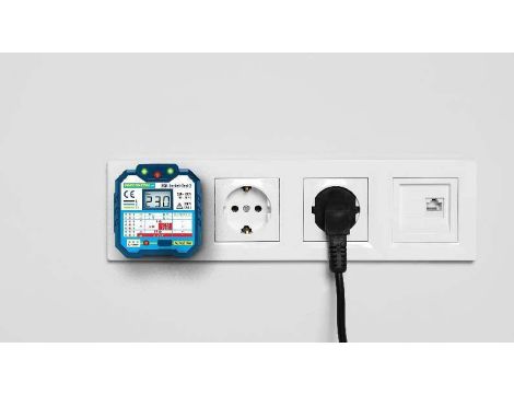 Tester gniazdek PANSOCKET-TEST-2 RCD 30 mA  KAT II 300 V 90-250V - 3