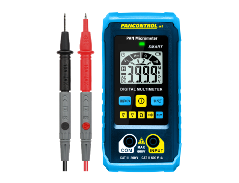 Multimetr cyfrowy PAN MICROMETER 1mV - 600V AC/DC NCV CAT III 300V