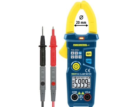Cyfrowe cęgi prądowe PAN 200A+ 200 A AC CAT III 600V o = 20 mm