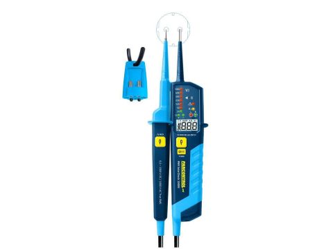 Tester napięcia i ciągłości obwodu PAN SOLARCHECK 1500V LED i LCD - 1000 V AC / 1500 V DC / wskaźnik kolejności faz /  test  (RCD) 30 mA