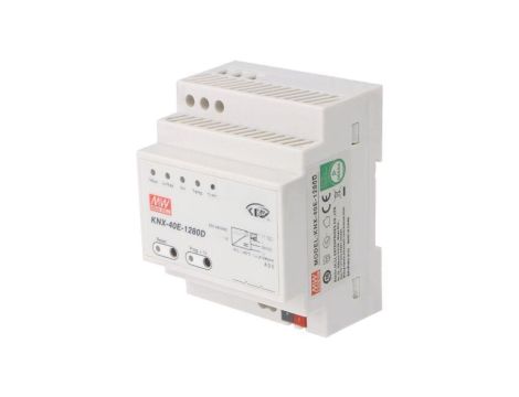 Zasilacz KNX/EIB na szynę DIN, 38,4 W, napięcie wejściowe: 30 VDC, prąd wyjściowy: 1,28 A, IP20 KNX-40E-1280D