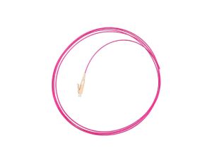 Pigtail światłowodowy MM LC/UPC OM4 bezhalogenowy LSOH magenta 2m NEKU