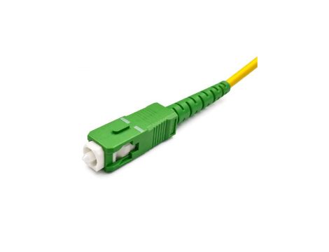 Patchcord światłowodowy SM SC/APC-SC/APC simplex 3mm G657A2 bezhalogenowy LSOH żółty 10m NEKU