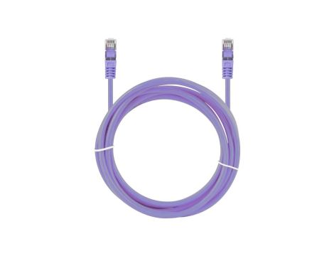 Patchcord S/FTP kat.6A PiMF kabel sieciowy LAN 2x RJ45 linka LSOH fioletowy 10m NEKU