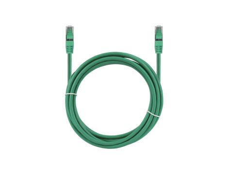 Patchcord S/FTP kat.6A PiMF kabel sieciowy LAN 2x RJ45 linka LSOH zielony 5m NEKU