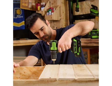 24V zestaw narzędzi Greenworks CK321 wkrętarka, zakrętarka, ładowarka, 2x aku 2Ah, futerał - 3