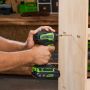 24V zestaw narzędzi Greenworks CK321 wkrętarka, zakrętarka, ładowarka, 2x aku 2Ah, futerał - 6