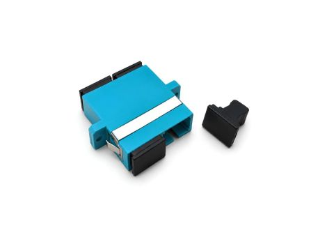 Adapter światłowodowy MM SC/UPC-SC/UPC duplex OM3 aqua NEKU