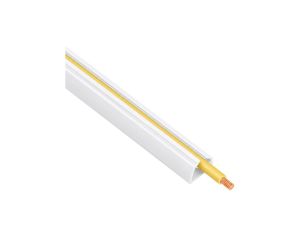 Listwa szybki montaż z taśmą samoprzylepną LSM 10x18mm biała 1,15m 6 sztuk AKS