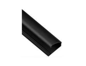 Kanał zawiasowy z taśmą samoprzylepną KZ 22x52mm czarny 1,15m 2 sztuki AKS