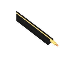 Listwa szybki montaż z taśmą samoprzylepną LSM 9x16mm czarna 1,15m 8 sztuk AKS