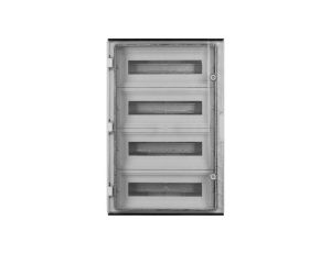 Rozdzielnica hermetyczna natynkowa 4x16 modułów IP65 ABS (400V) 400x600x200mm szara z przezroczystymi drzwiami NEKU