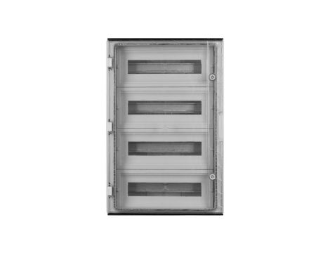 Rozdzielnica hermetyczna natynkowa 4x16 modułów IP65 ABS (400V) 400x600x200mm szara z przezroczystymi drzwiami NEKU