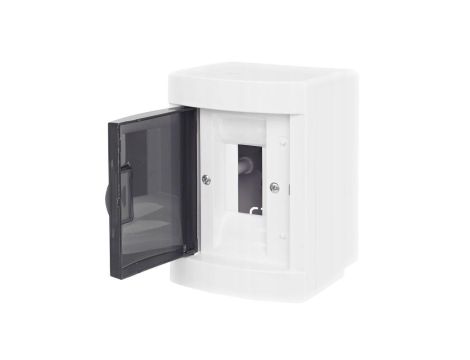 Rozdzielnica natynkowa 1x2 moduły IP40 TH35 (N+PE) 100x95x142mm drzwi transparentne dymne ADELID