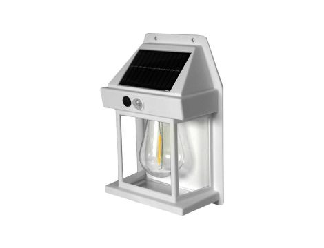 Kinkiet LED elewacyjny LANTER SOLAR NW czujnik PIR 100lm biały GXSO025