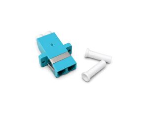 Adapter światłowodowy MM LC/PC-LC/PC duplex OM3 aqua NEKU