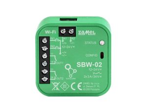 Sterownik radiowy odbiornik bramowy WI-FI 12-24V SBW-02 SUPLA ZAMEL