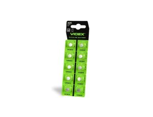 Bateria Alkaliczna Guzikowa Płaska 66mAh AG5/LR754 Blister Videx 10 szt.