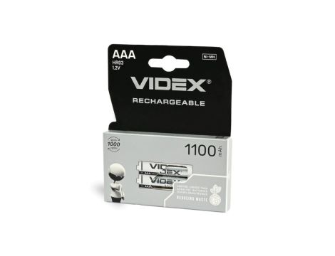 Akumulator Niklowo Wodorkowy 1.2V 1100mAh AAA 2szt. VIDEX