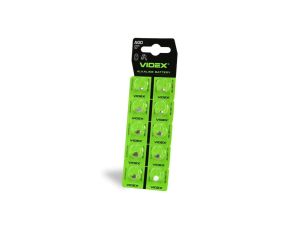 Bateria Alkaliczna Guzikowa Płaska 10mAh AG0/LR521 Blister Videx 10 szt.
