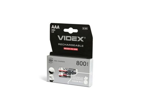 Akumulator Niklowo Wodorkowy 1.2V 800mAh AAA 2szt. VIDEX