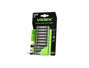 Baterie Alkaiczne Videx LR03 AAA Paluszki 1.5V Blister 20szt