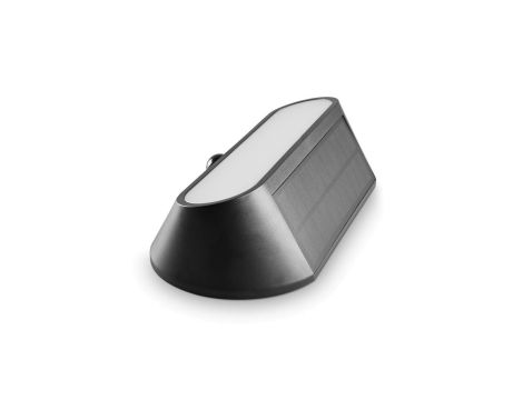 Naświetlacz Lampa Solarna z Czujnikiem VIDEX 500lm 5000K Neutralna 120 3.2V IP54 IK07 Natynkowy Czarny