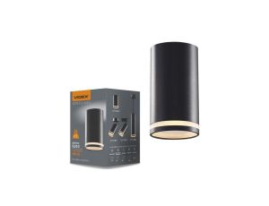 Oprawa Natynkowa Oświetleniowa Lampa Sufitowa Tuba LED GU10 Czarna VIDEX